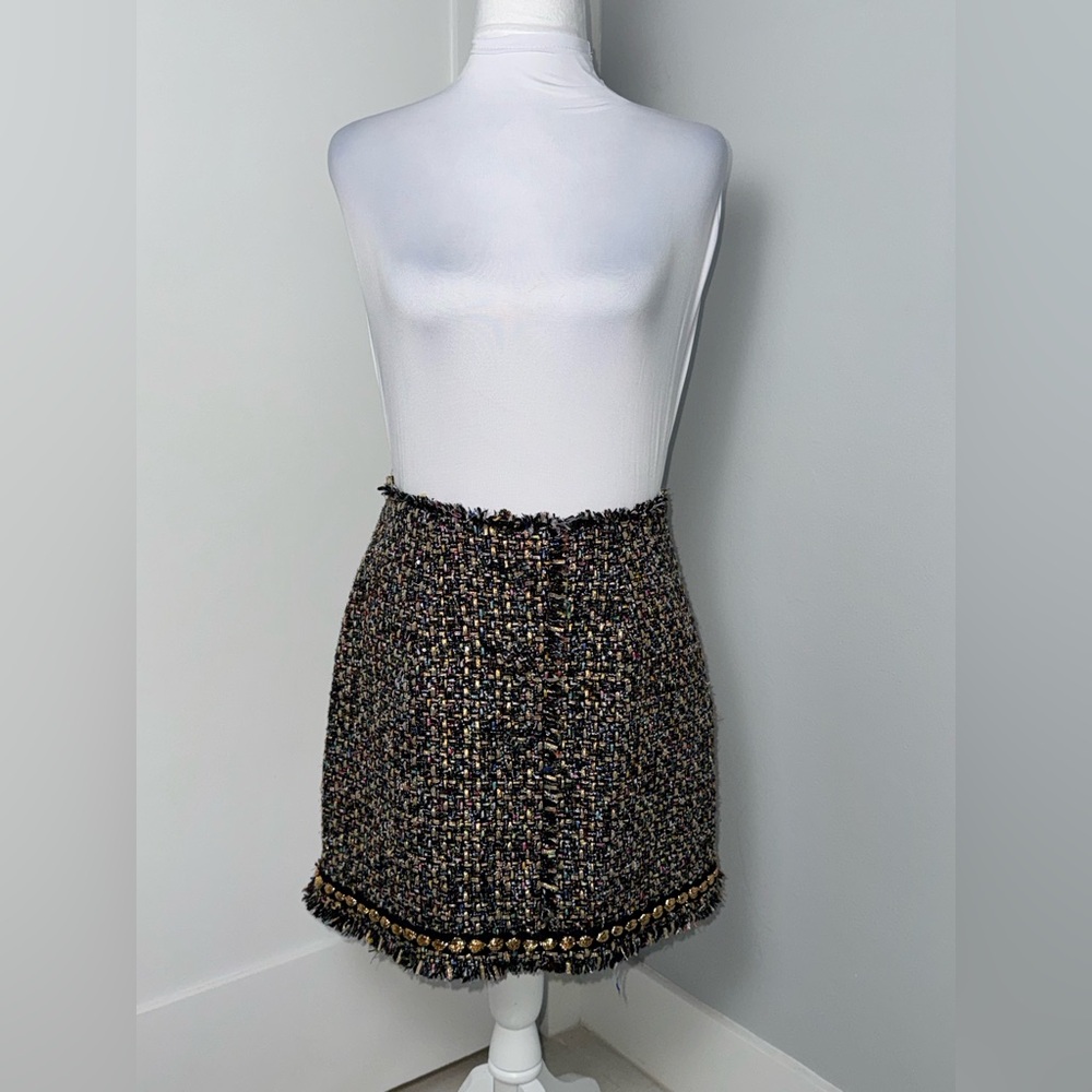 Cinq à Sept Odette Confetti Tweed Mini Skirt/Size 4 - Picture 4 of 11
